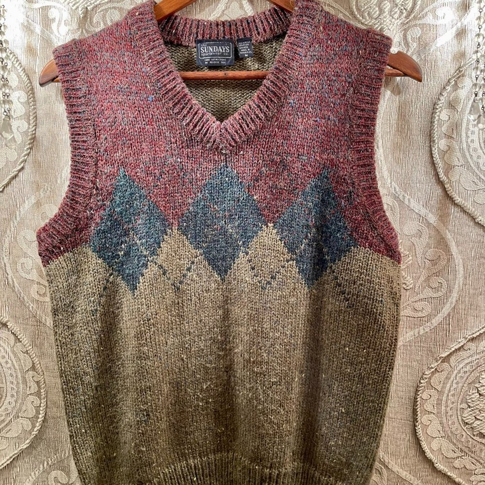 The Sundays Sportswear Co. Argyle Sweater Vest